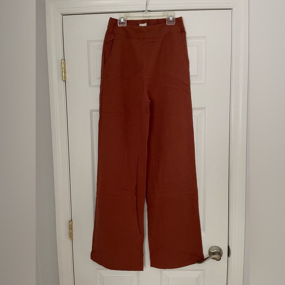 Classic Wide Leg Pants in Baked Clay